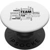 Team Designs Progettazione Regalo Nuvola Parola Squadra PopSockets PopGrip Adesivo