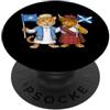 Somalia Scotland Heritage Bandiera Somalia Scozia Radici somale Orgogliosa scozzese PopSockets PopGrip Adesivo