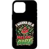 Cute Fruit Cartoon Joke for Food Lovers Custodia per iPhone 16 Pro Max Divertente cibo gioco di parole anguria melonaire amante dei soldi