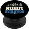 Funny Robotics Coder designs Robot Evolution Robotics Coder Umorismo PopSockets PopGrip Adesivo