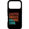 August 1990 Birthday Gift For Year 1990 Custodia per iPhone 17 Pro Edizione Limitata Agosto 1990 Compleanno