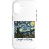 Van Gogh Cycling Funny Art Apparel Quirk Custodia per iPhone 16 Van Gogh Ciclismo Divertente Art Apparel Gogh Equitazione Bike