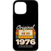 Vintage Birthday Collection Custodia per iPhone 13 Pro Max Originale 1976 Vintage Cassette Birthday Edition