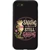 Frog Aging Humor Custodia per iPhone SE (2020) / 7/8 Sagging Ma Ancora Bavaglio Divertente Rana Umorismo Retrò