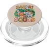 Little Jungle Friends Cute Safari Wild O Animali Giochi di parole Safari Squad Carino Safari Animali Giungla Bambini PopSockets PopGrip per MagSafe
