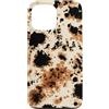 generic Custodia per iPhone 13 Pro Max Motivo animale tartarugato con stampa mucca marrone