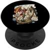 Saint George Artwear San Giorgio uccidere il drago Saint Georges leggenda arte PopSockets PopGrip Adesivo