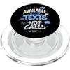 Textwave Atelier Disponibile per Messaggi, Non Chiamate Umoristico PopSockets PopGrip per MagSafe
