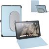 Penoval Google Pixel Tablet-Hülle 11 Zoll (2023), Silikonhülle, Verstellbarer Betrachtungswinkel, einfaches Handgepäck, Schutzhülle, kompatibel mit Lade-Lautsprecher-Dock (blau)