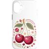 Fruit Cherries Lover Gifts Custodia per iPhone 16 Plus Cherry Sweet Little Stone Fruit Cherry Lover