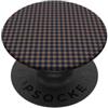 Preposh Blu Navy Camel Mini Gingham Carino Piccolo Check Cottagecore PopSockets PopGrip Adesivo
