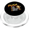 Christian faith prayer cross religious w Design a croce con scritta PUSH Pray Until Something Faith PopSockets PopGrip per MagSafe