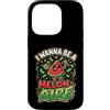 Cute Fruit Cartoon Joke for Food Lovers Custodia per iPhone 14 Pro Divertente cibo gioco di parole anguria melonaire amante dei soldi