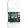 Van Gogh Cycling Funny Art Apparel Quirk Custodia per iPhone 16 Pro Van Gogh Ciclismo Divertente Art Apparel Gogh Equitazione Bike