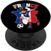 France Flag Dab Pose Tees Bandiera della Francia Dabbing Donna Ragazza PopSockets PopGrip Adesivo