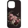 Hummingbird Apparel For Kids and Adults Custodia per iPhone 14 Pro Max Giardino botanico floreale con peonia e fiori rosa