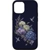 Hummingbird Apparel For Kids and Adults Custodia per iPhone 12/12 Pro Giardino botanico floreale lilla ortensia colibrì