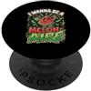 Cute Fruit Cartoon Joke for Food Lovers Divertente cibo gioco di parole anguria melonaire amante dei soldi PopSockets PopGrip Adesivo