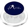 Funny Sports EKG Pulse Gear Handball Lov Pallamano Battito cardiaco ECG Pulse Divertenti Giocatori di pallamano & Fan PopSockets PopGrip per MagSafe