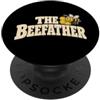 Funny Beekeeping Designs Beefather Divertente Apicoltura Bee Dad PopSockets PopGrip Adesivo