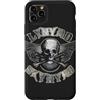 Lynyrd Skynyrd Custodia per iPhone 11 Pro Max Lynyrd Skynyrd Skull Wings Silver Redneck Rock Vintage Biker