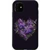 Hummingbird Apparel For Kids and Adults Custodia per iPhone 11 Giardino botanico floreale di ortensia lilla colibrì