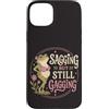 Frog Aging Humor Custodia per iPhone 15 Plus Sagging Ma Ancora Bavaglio Divertente Rana Umorismo Retrò