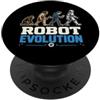 Funny Robotics Coder designs Robot Evolution Robotics Coder Humor Automation Techs PopSockets PopGrip Adesivo