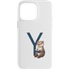 Timowo Studio Custodia per iPhone 14 Pro Max Lontra Con Libro Lettera Y