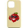 Cartoon Fruit Apple Summer Cool Custodia per iPhone 13 Pro Max Cool Cartoon Apple Summer Occhiali Da Sole Design