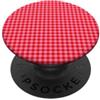 Preposh Rosa e Rosso Mini Gingham Carino Piccolo Check Cottagecore PopSockets PopGrip Adesivo