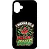 Cute Fruit Cartoon Joke for Food Lovers Custodia per iPhone 16 Plus Divertente cibo gioco di parole anguria melonaire amante dei soldi