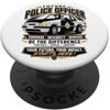 Future Police Officer Career Aspiring Co Servizio di integrità del coraggio del futuro ufficiale di polizia PopSockets PopGrip Adesivo