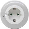 KOPP SB, Luce LED notturna, con presa, sensore e interruttore, 195905010