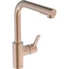 Ideal Standard - Gusto Miscelatore cucina, Bocca alta tonda a L, con doccetta estraibile e due modalità di getto, bocca girevole a 360°, facile da installare con fissaggio EasyFix+, Sunset Rose