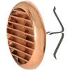La Ventilazione TUR100RAN Griglia di Ventilazione in Plastica con Molle, effetto ramato, diametro 106 mm
