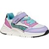Geox J Loftus Girl A - Scarpe da Ginnastica Bambina, Lilac/Turquoise,