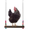 Generico Giocattoli Per Polli Per Pollaio | Trespolo in legno antiscivolo - Giocattoli Per Gabbia E Pollaio Per Galline,per Arrampicarsi e Masticare Galli Pappagalli Polli Gabbia Recinto Giardino da Esterno