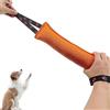XBAIPIN Salsiccia da Morso per Cani 30 cm - Giocattolo robusto con | cinturino da polso per tiro alla fune, addestramento e gioco attivo (Arancione)