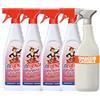 Ressenza Olè Ressenza Detergente Profumato 750 ml - Profumatore Ambiente 5 in 1 Spray Igienizzante Multiuso per Pavimenti e Superfici - Profuma, Igienizza, Deodorizza, Deterge e Spolvera - Porpora (4 Unità)