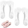 TLDBATICE 2 Paia Autoadesive Solette Gel Donna, Comode Supporto Arco Plantare Solette per Tacchi, Transparent Anti Rutsch Sohle Pads Schuhe per Scarpe Donna Tacchi Sandali
