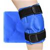 Impoditiongs Bolsa Hielo ginocchio, Facili da utilizzare borsa ghiaccio, Borsa Ghiaccio Ginocchio, Tutore ginocchio (Blu scuro)