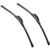 CARALL 2 Pezzi Spazzole Tergicristalli, Lunghezza 600mm / 450mm, Tutta Gomma Modello S985, Universale Per Parabrezza Anteriori
