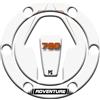 Paraserbatoio.it Adesivo effetto 3D Protezione Paraserbatoio resinato compatibile con KTM 790 Adventure - Protezione tappo - Bianco