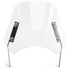 evomosa Parabrezza universale per moto Parabrezza per fari da 5'' - 7'' Moto (Trasparente)