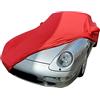 Star Cover telo copriauto da interno compatibile con Porsche 911 (993) Turbo con tasche per gli specchietti Rosso GARAGECOVER Vestibilità perfetta e cover su misura
