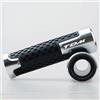 YaSao Per TDM 900 850 4TX 3VD Manopole Da Corsa In Gomma Manubrio Moto(Silver)