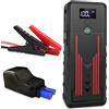 SLDYAPCX Avviatore di batteria per auto, 12V 1000A avviatore portatile con porta USB-C intelligente, bussola, schermo LCD, luce LED, custodia da viaggio (fino a 7,2L di benzina, 5,5L di motori diesel)