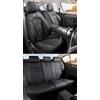 NOBQUA Coprisedili Auto Universali per 5 Posti in Vera Pelle-Compatibili con Audi A1 A3 A4 A5 A6 A7 A8 - Impermeabili, Antiscivolo-Set Completo per SUV e Berlina