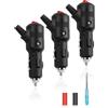 HATMINI Spina Maschio Accendisigari Auto 12V con Interruttore ON/OFF - Fusibile Integrato 15A, LED Indicatore, Adattatore Universale per Elettronica Auto